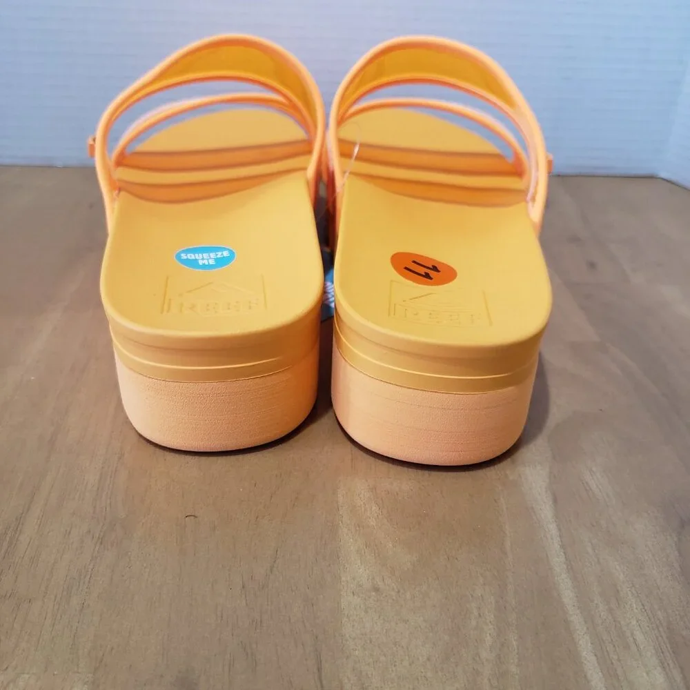 Reef Women's Vista‎ Hi-Energy Cushion Comfort Sandals Orangeade Color Sz 11 New